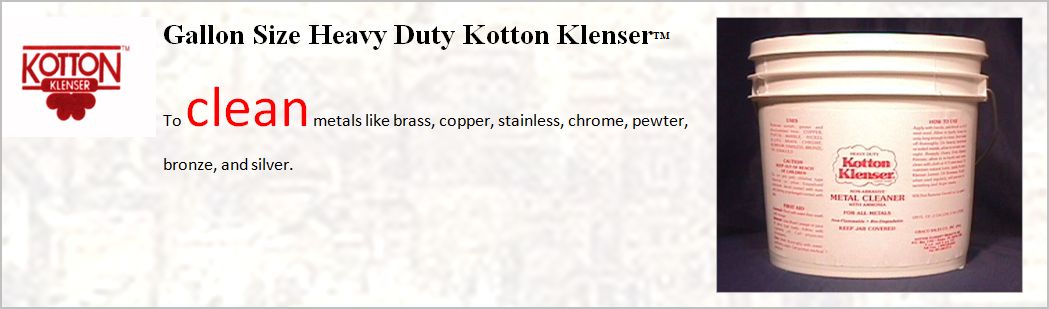 1 GALLON HEAVY DUTY KOTTON KLENSER FOR CLEANING AND RESTORING METAL FINISHES